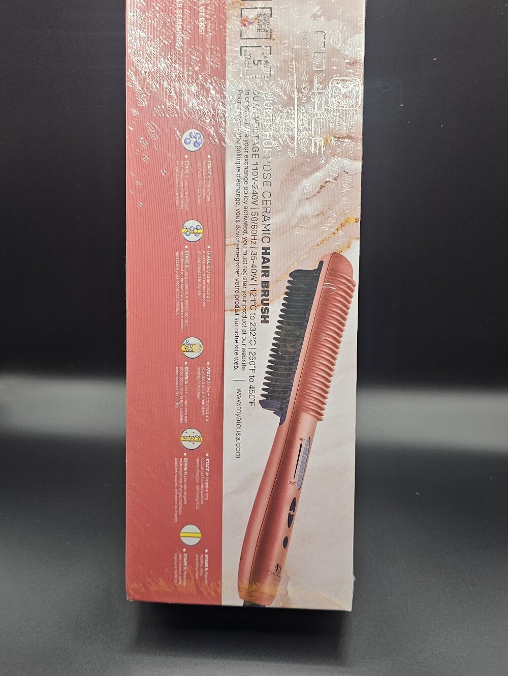 The Royale Genius Multi-Purpose Ceramic Hairbrush